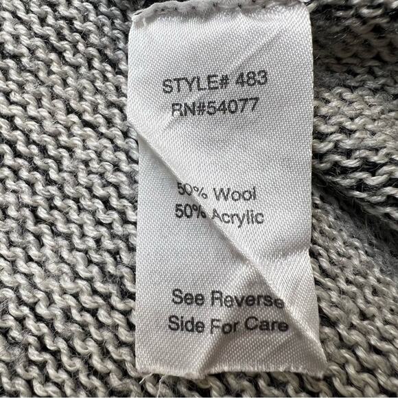 Cabi Womens Cardigan Patchwork Sweater SZ M Wool Blend Open Front Mixed Pattern - Picture 10 of 11